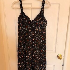 Urban Outfitters Black floral Jumpsuit